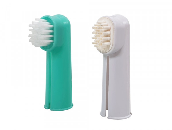 Finger toothbrush set - szczoteczki do zębów dla psa i kotów Nobby na palec 2szt. - Nobby zdjęcie 1