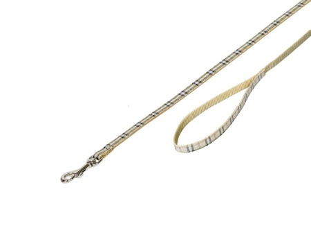 Smycz dla psa Nobby Tartan 10mm / 1,20m beżowa - Nobby zdjęcie 1