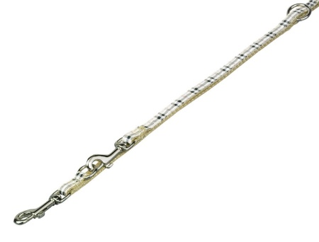 Smycz dla psa Nobby Tartan 10mm / 2,00m beżowa - Nobby zdjęcie 1
