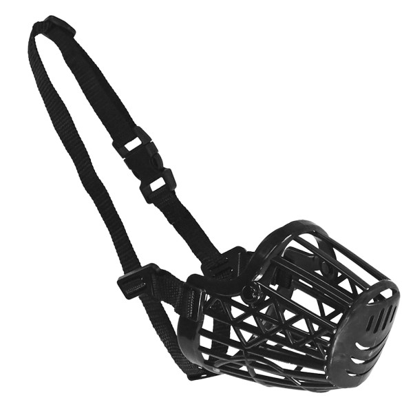 Muzzle standard Nobby - plastikowo, nylonowy kaganiec dla psa XXS (5cm/16,5cm) czarny - Nobby zdjęcie 1