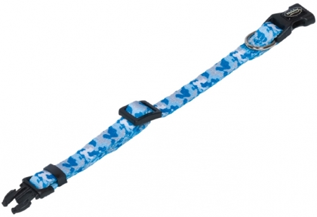Obroża dla psa Nobby Camouflage 10 mm, 13-20 cm jasnoniebieska - Nobby zdjęcie 1