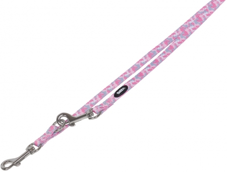 Smycz dla psa Nobby Camouflage 10mm / 2,00m różowa - Nobby zdjęcie 1