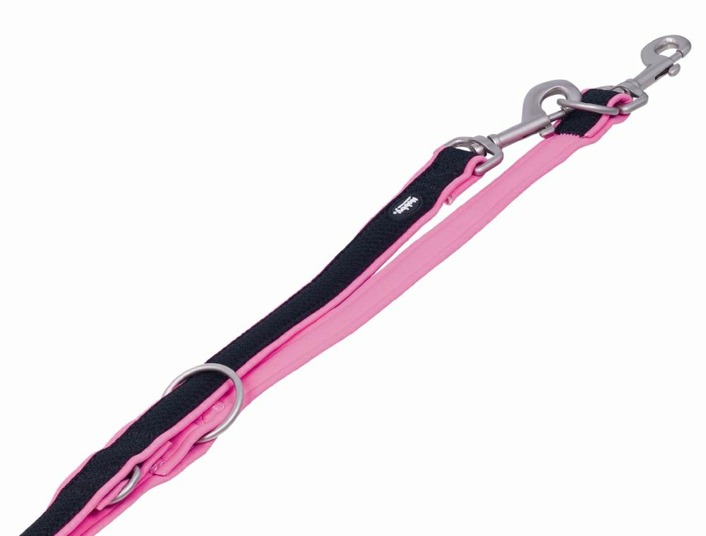Smycz dla psa Nobby Mesh Preno XS-S 15/20mm ; 2,00m różowa - Nobby zdjęcie 1