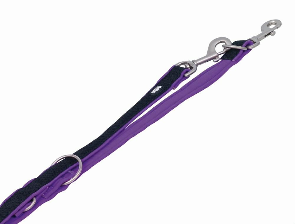 Smycz dla psa Nobby Mesh Preno XS-S 15/20mm ; 2,00m fioletowa - Nobby zdjęcie 1