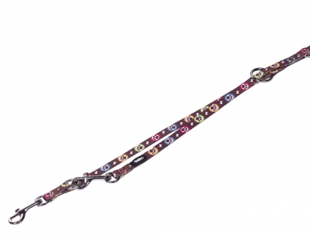 Smycz dla psa Nobby Paw 10mm / 2,00m brązowa - Nobby zdjęcie 1