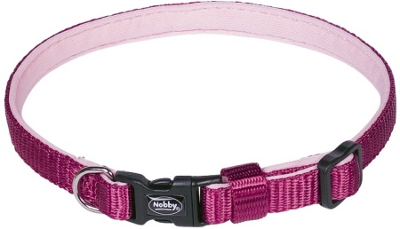 Obroża dla psa Nobby Classic Preno mini XXS-XS 10mm, 13-20cm malinowa - Nobby zdjęcie 1
