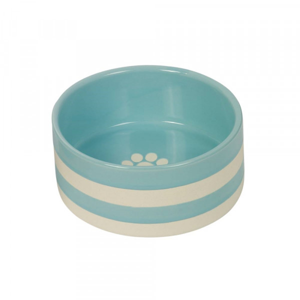 Miska ceramiczna Nobby dla psa/kota "Strio" miętowo-kremowa  0.35  Ø 12x5,5cm - Nobby zdjęcie 1