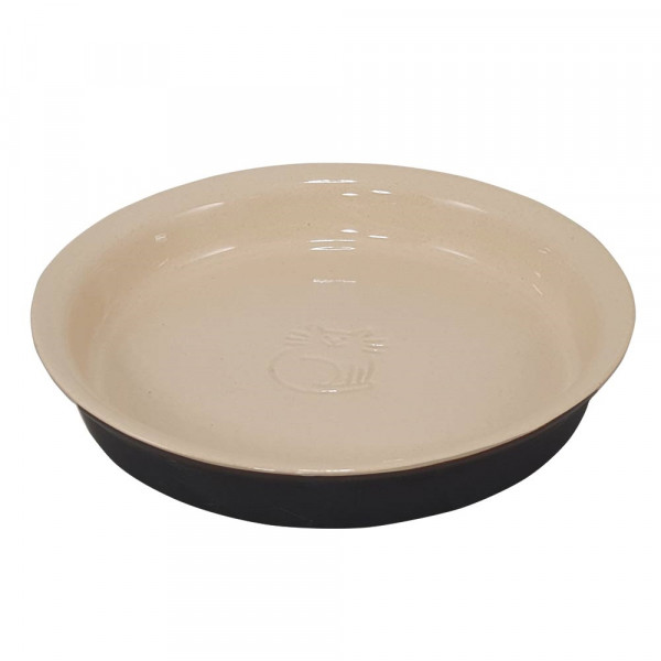 Miska ceramiczna Nobby dla kota "Miska" czarno- kremowa 0,25 L  Ø 16x2,5cm - Nobby zdjęcie 1