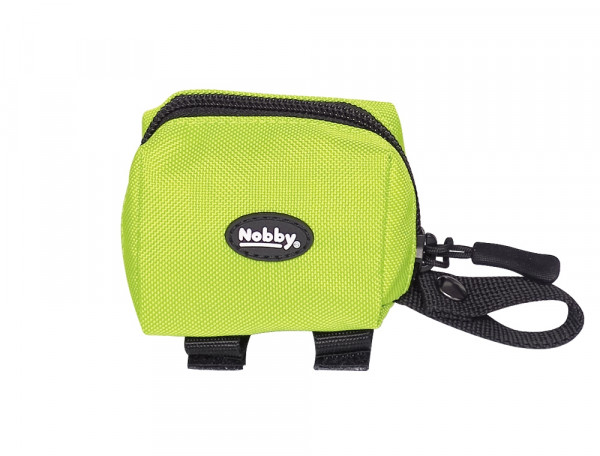 Dozownik na woreczki Rio Nobby 7,5x4x5cm - nylonowa, wodoodporna, zielona torba na woreczki na odchody - Nobby zdjęcie 1