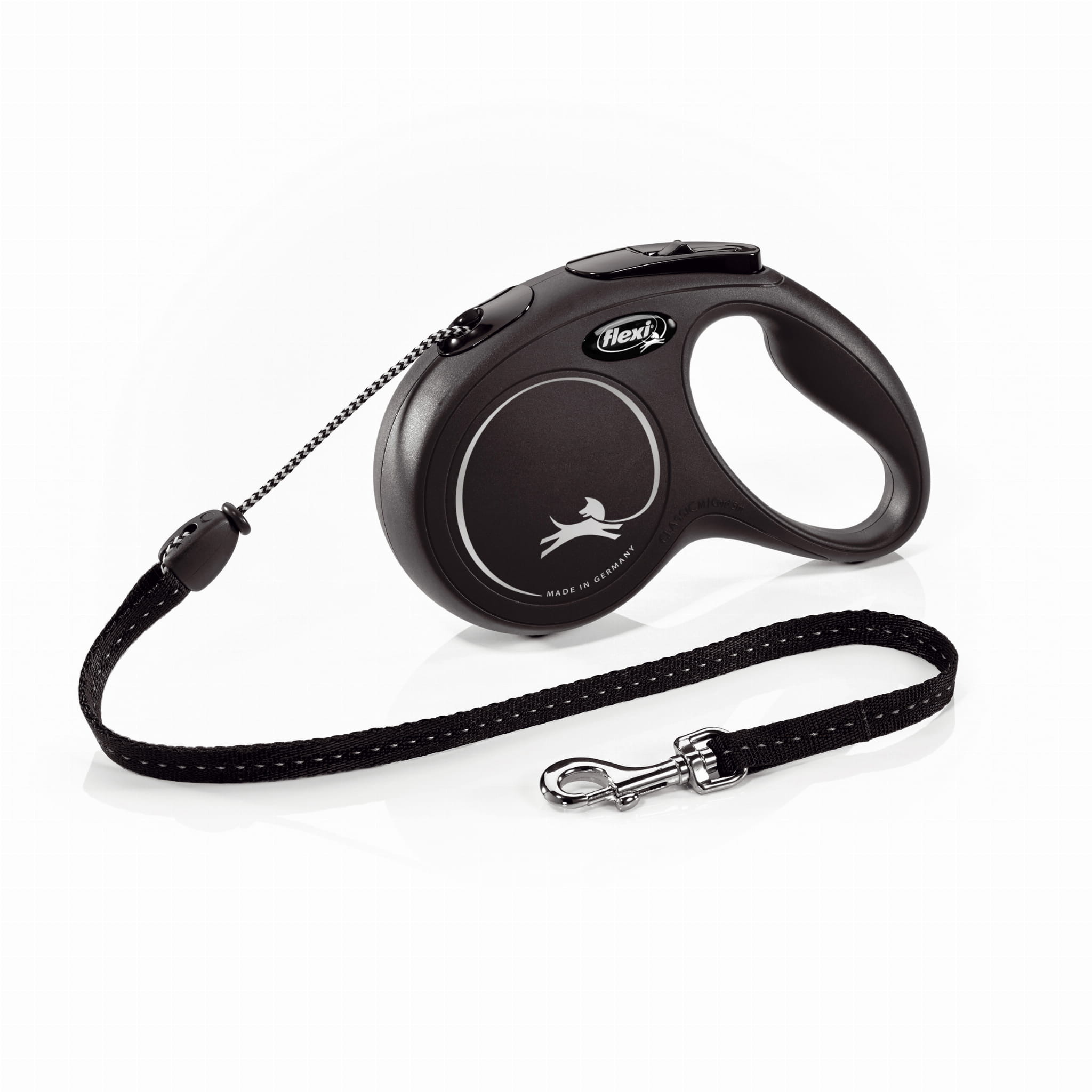 Smycz automatyczna Flexi New Classic S linka 8m 12kg czarna - Flexi zdjęcie 1