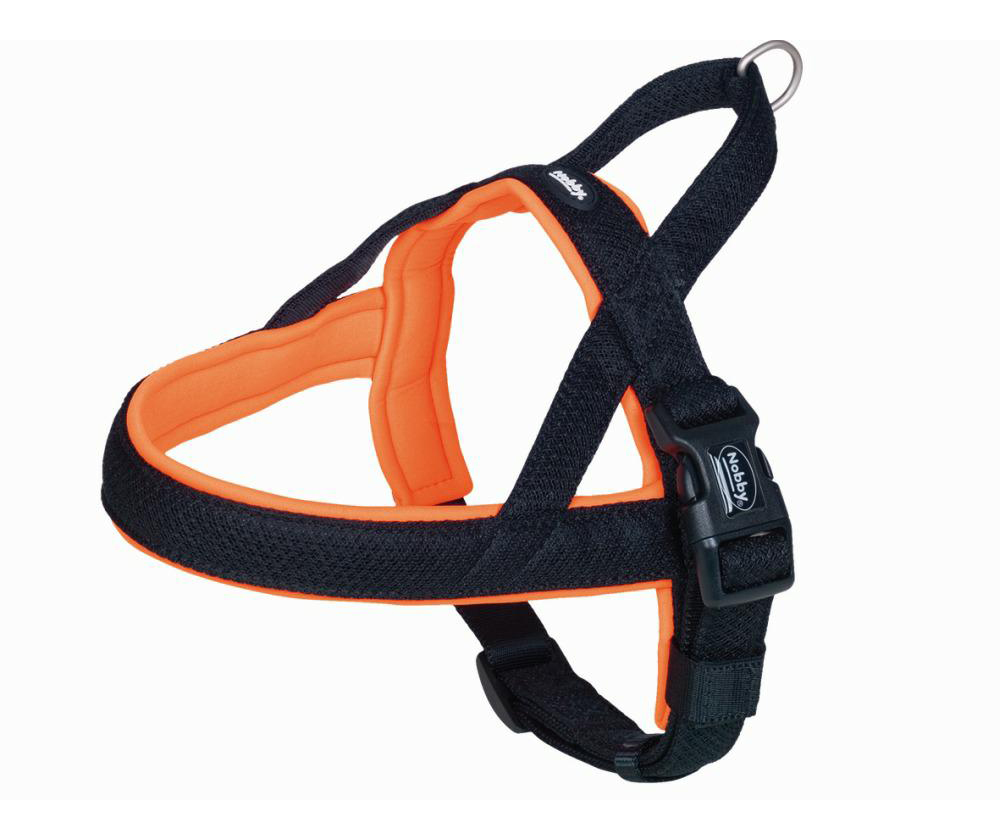 Szelki norweskie dla psa Nobby Mesh Preno L-XL 40/45mm; 54cm, 68-85cm pomarańczowe - Nobby zdjęcie 1