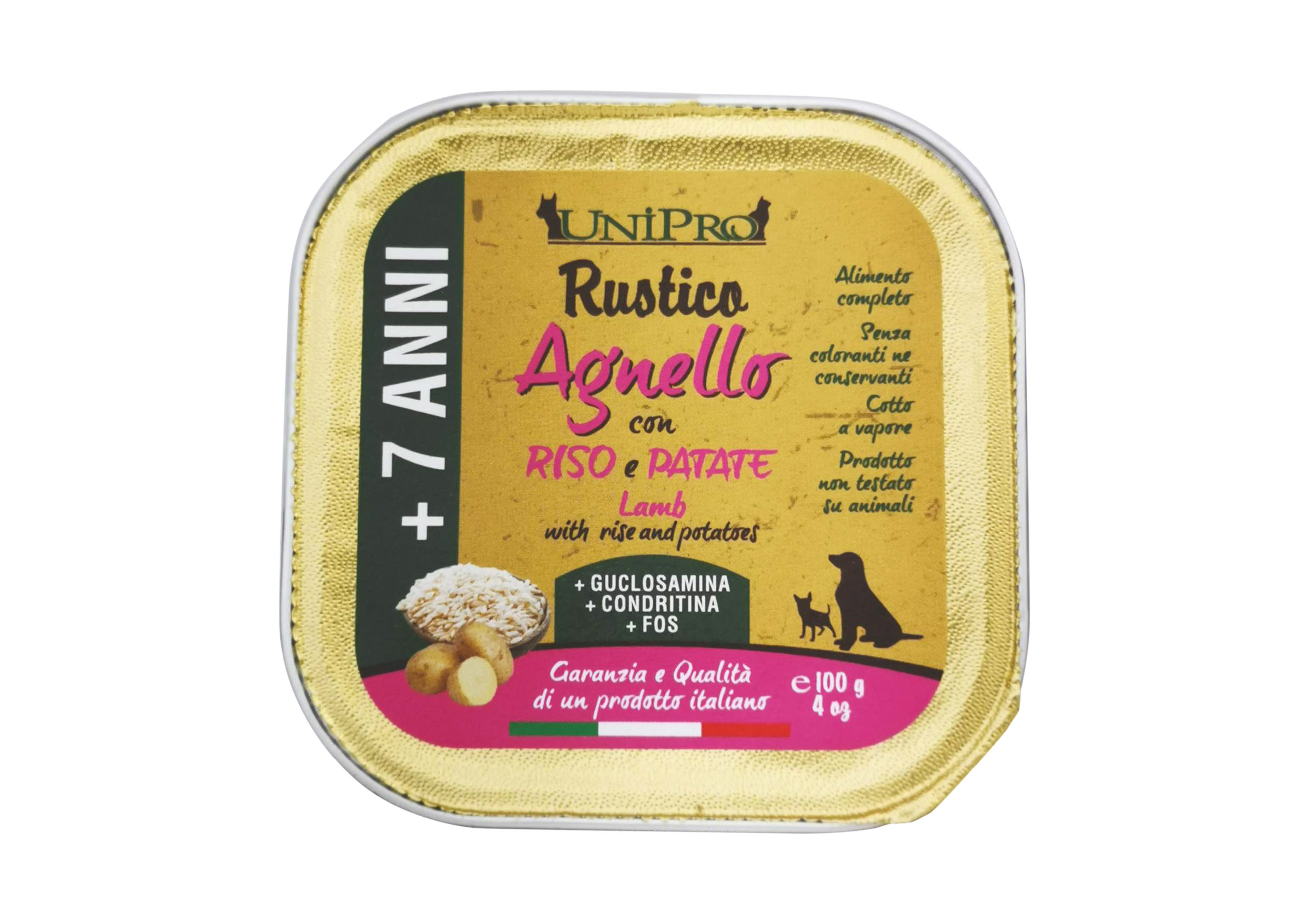 UniPro Rustico karma dla psa starszego, seniora, +7 100g jagnięcina z ryżem i ziemniakami - UniPro zdjęcie 1