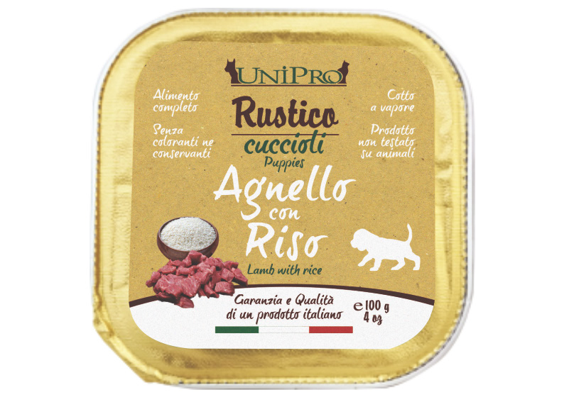 UniPro Rustico karma dla psa szczeniaka, juniora, puppy 100g jagnięcina z ryżem - UniPro zdjęcie 1
