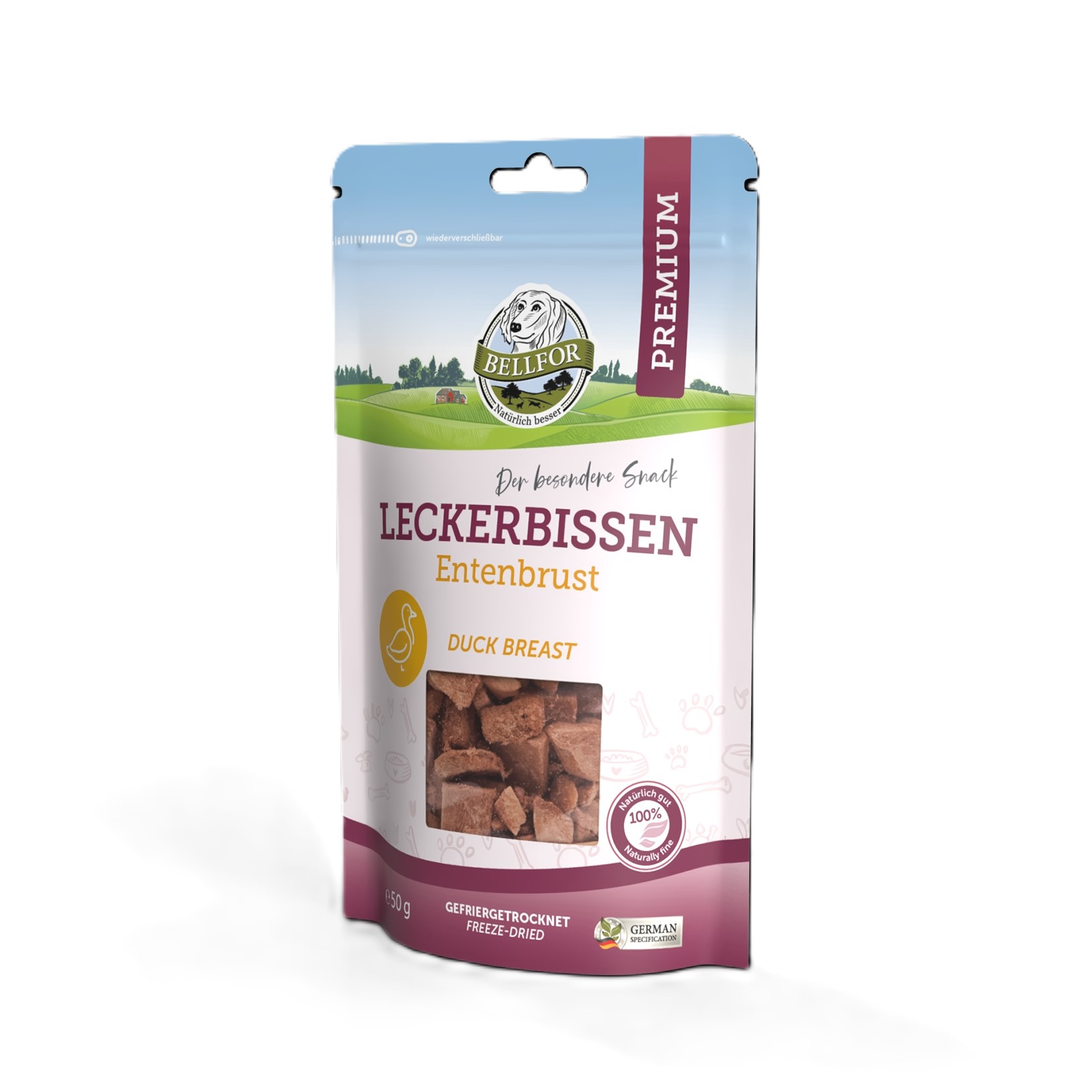 Bellfor liofilizowany przysmak 50g - pierś z kaczki 100% mięsa, naturalne - Bellfor zdjęcie 1