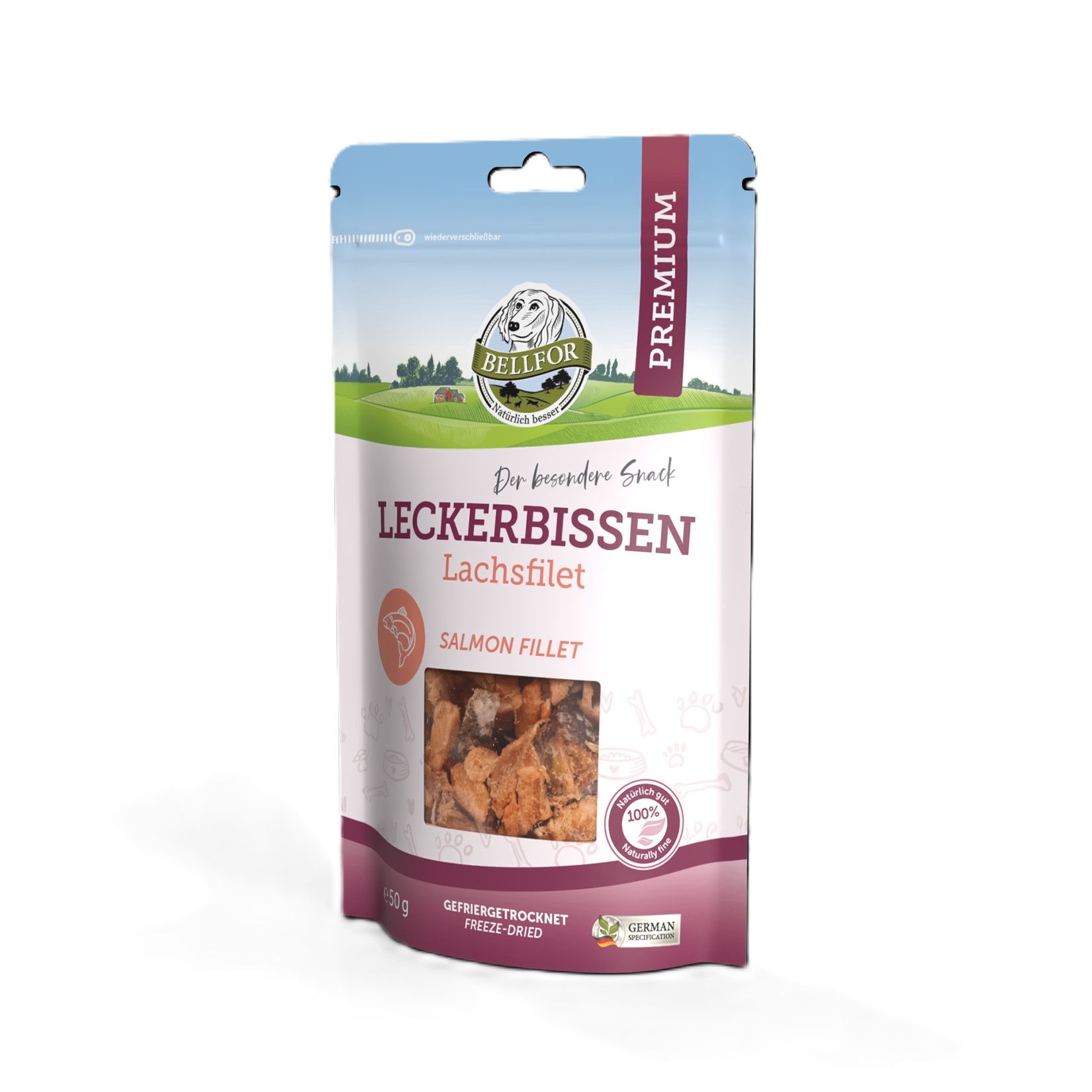 Bellfor liofilizowany przysmak 50g - filet z łososia 100% mięsa, naturalne - Bellfor zdjęcie 1