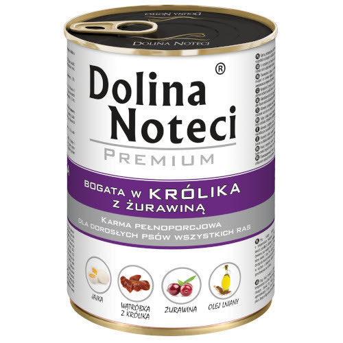 Dolina Noteci PREMIUM 400g królik z żurawiną - Dolina Noteci zdjęcie 1