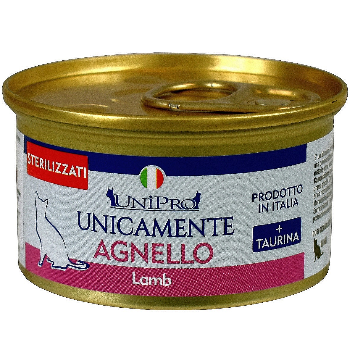 UniPro Unicamente karma dla kota sterylizowanego monoproteinowa, monobiałkowa 85g jagnięcina - 100% mięsa, bez podrobów, dla alergików - UniPro zdjęcie 1