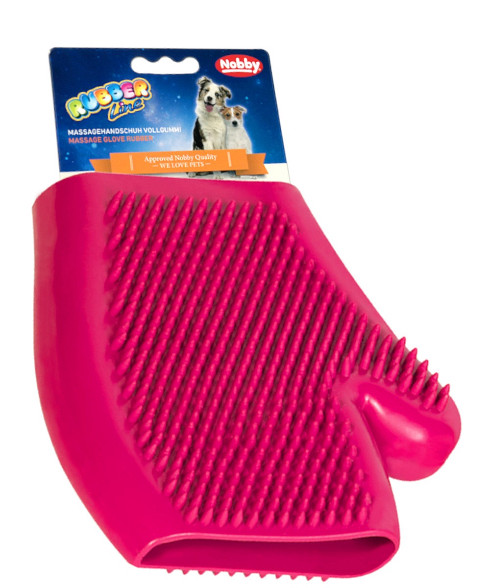 Uniwersalna rękawica masująca do czesania PSA KOTA ubber massage glove Nobby - Nobby zdjęcie 1