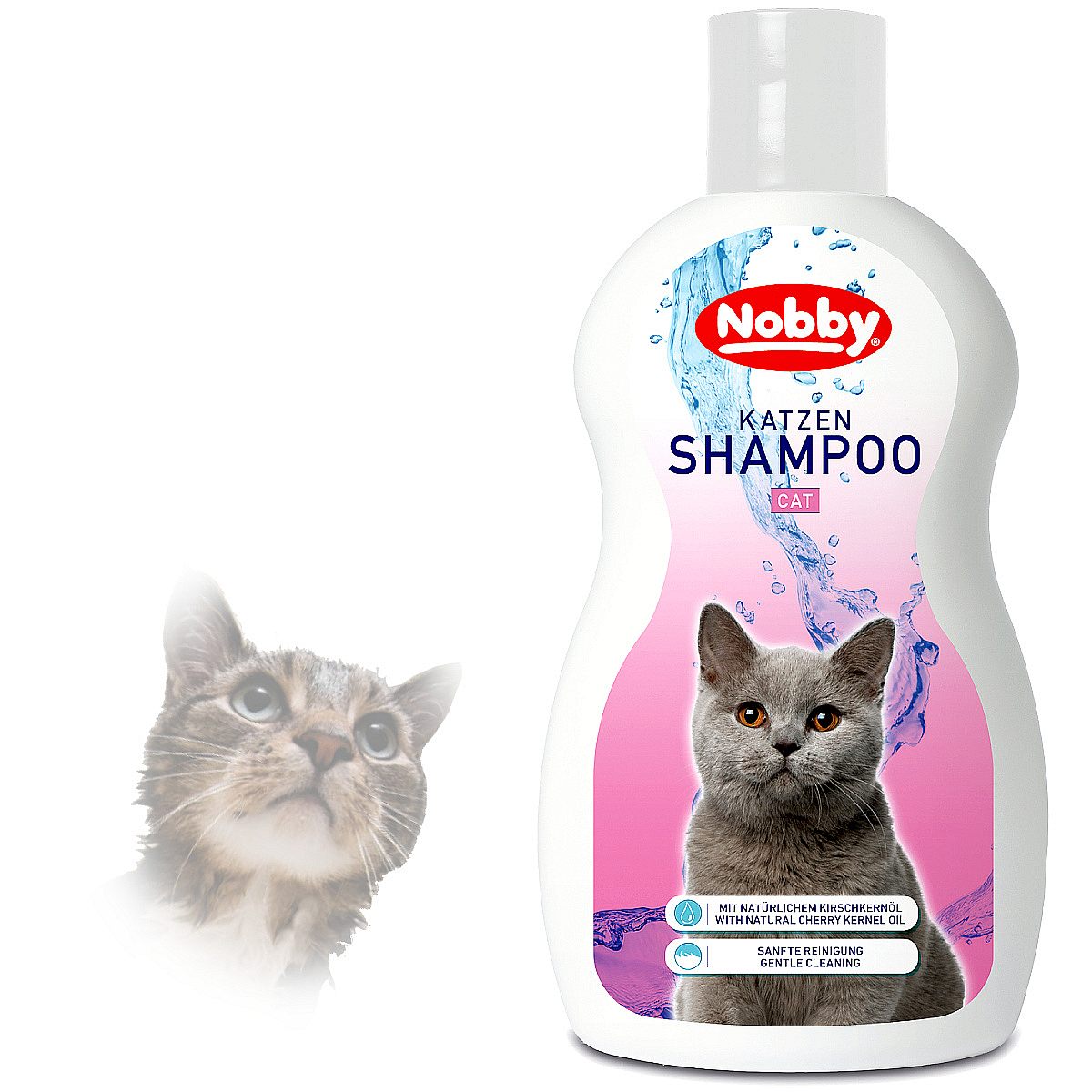 Szampon Cat uniwersalny dla Kota Nobby 300 ml z olejkiem z pestek wiśni - Nobby zdjęcie 1
