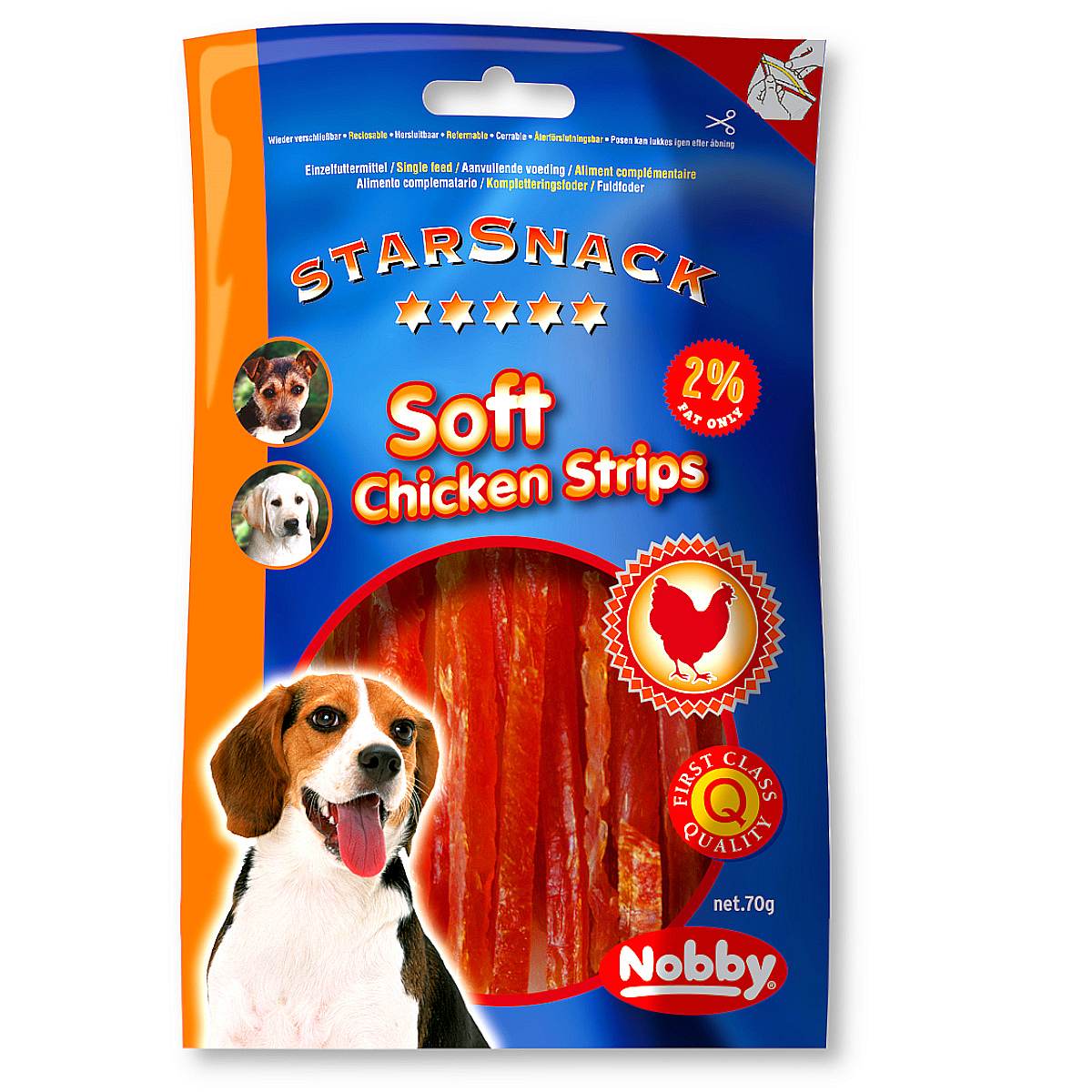 Przysmak dla psa Starsnack Soft Chicken Strips 70g Nobby - stripy z kurczaka - Nobby zdjęcie 1