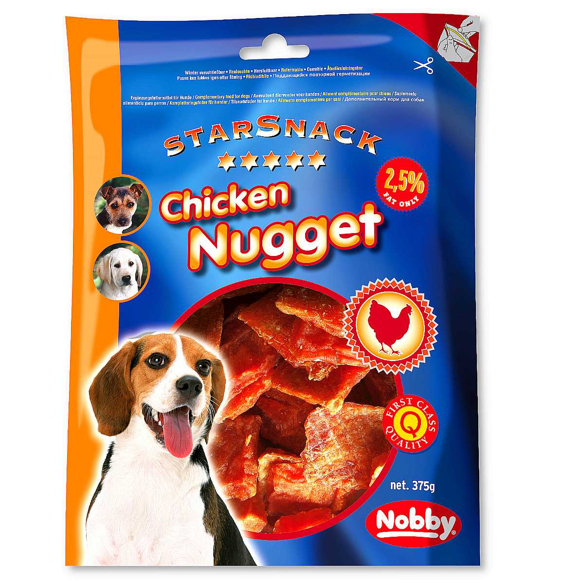 Przysmak dla psa Starsnack Chicken Nugget 375g Nobby - kurczak - Nobby zdjęcie 1