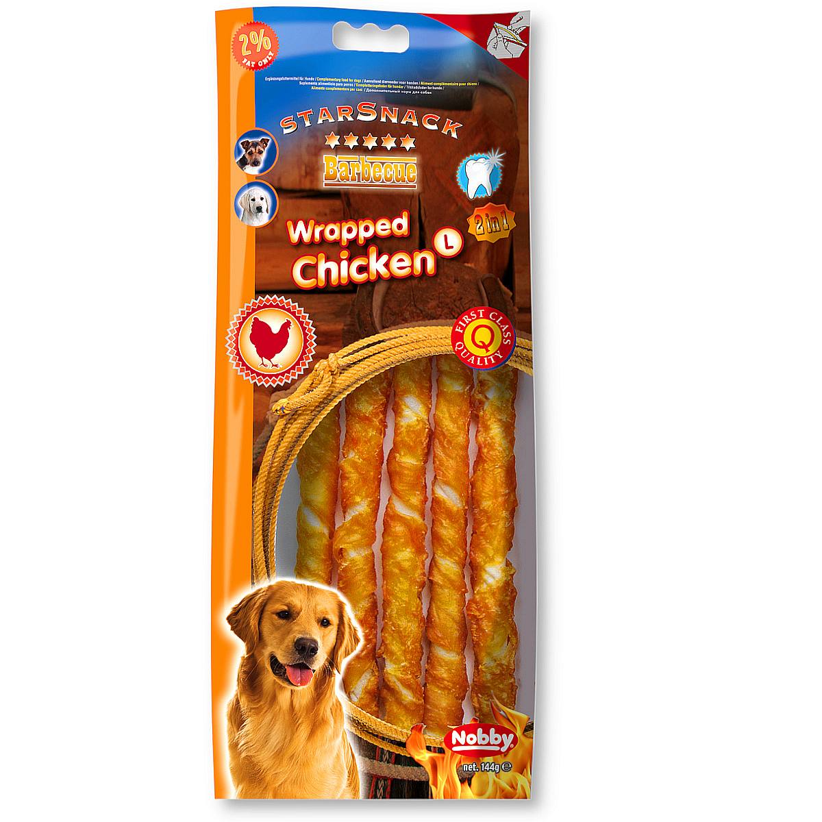 Przysmak dla psa Starsnack Wrapped Chicken L Nobby 144g - pałeczki z kurczakiem rozmiar L - Nobby zdjęcie 1
