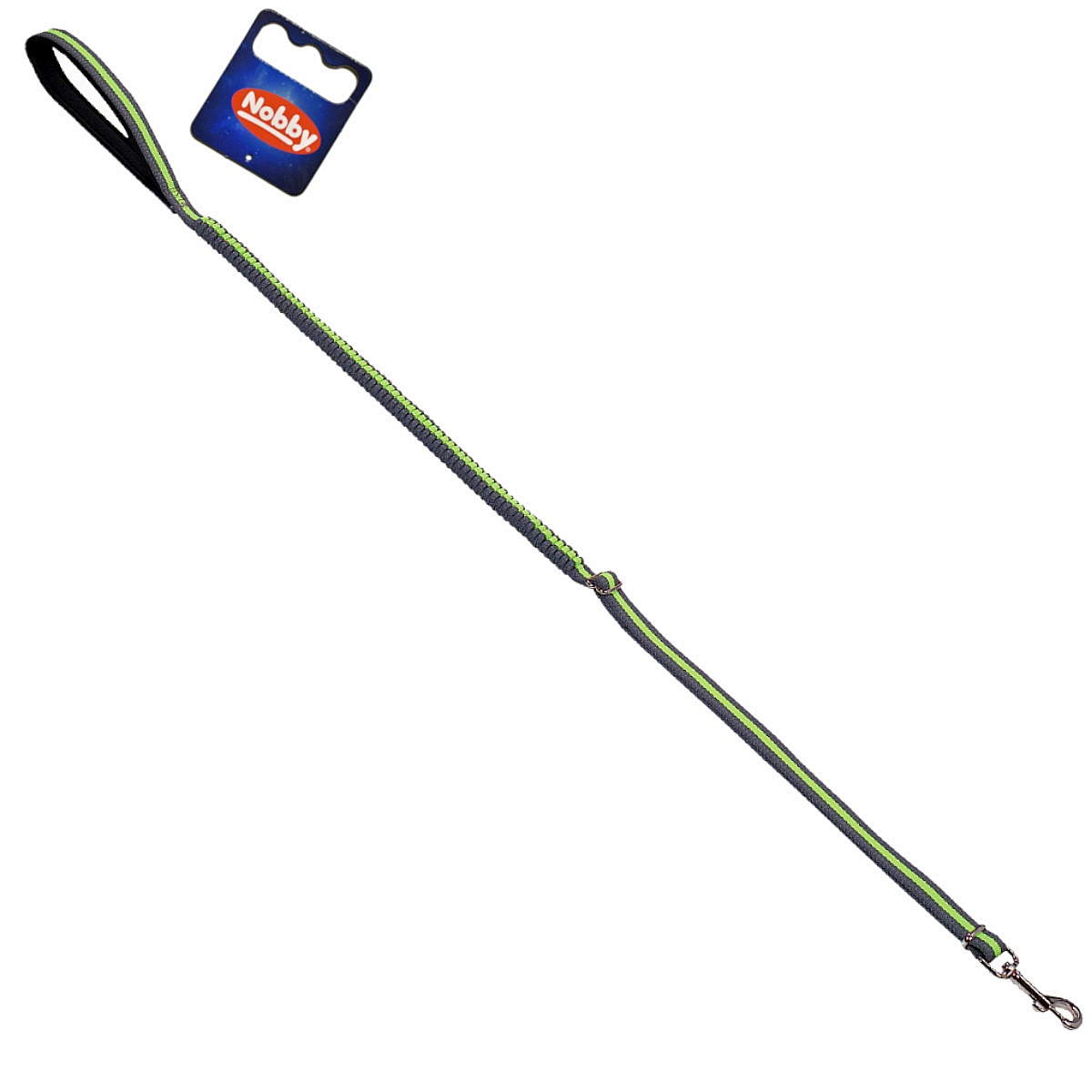 Smycz dla psa Nobby Variado XS-S z amortyzatorem 15mm /1,1- 1,4m prosta żółta - Nobby zdjęcie 1