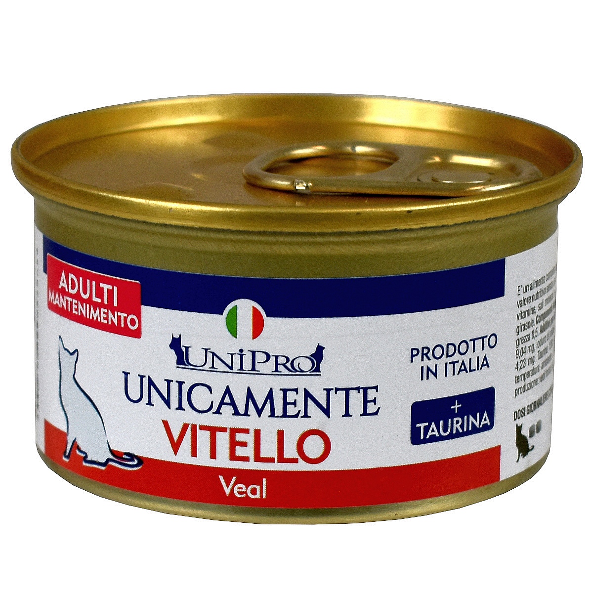 UniPro Unicamente karma dla kota dorosłego monoproteinowa, monobiałkowa 85g cielęcina - 100% mięsa, bez podrobów, dla alergików - UniPro zdjęcie 1