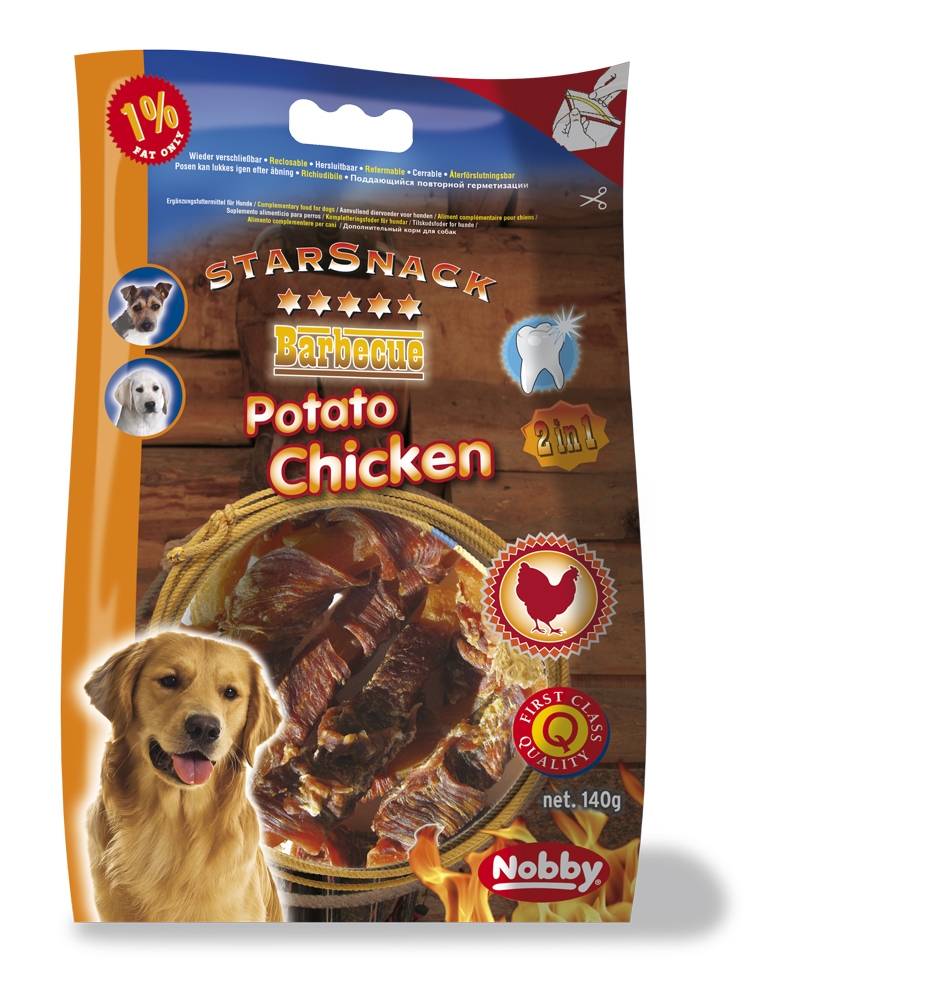 Przysmak dla psa Starsnack Potato Chicken Nobby 140 g - z kurczakiem - Nobby zdjęcie 1