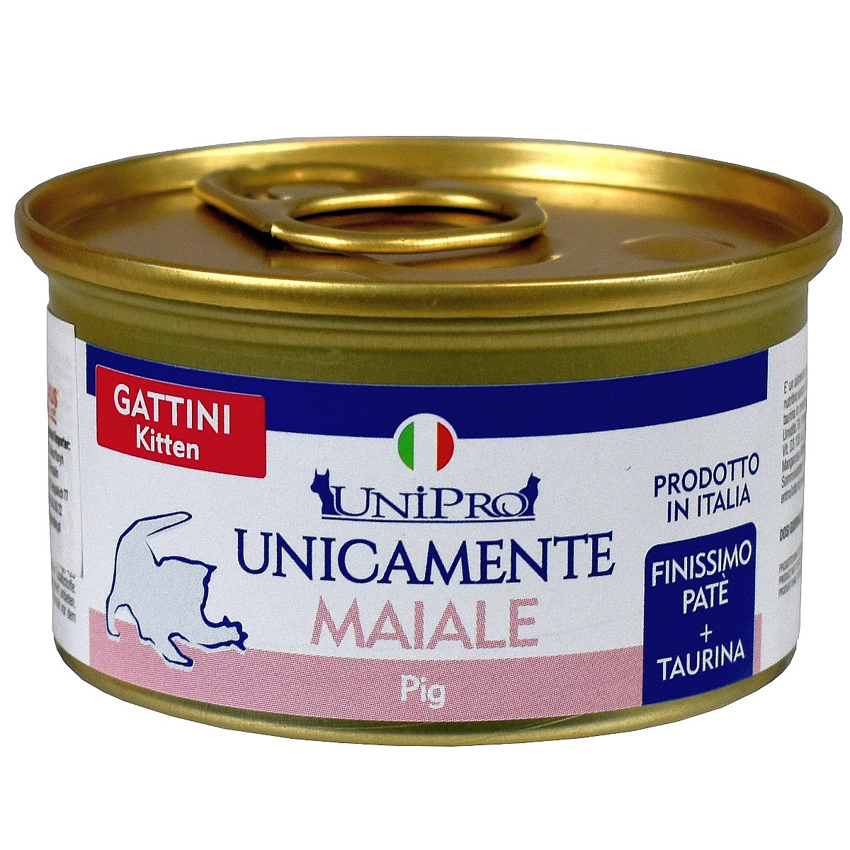 UniPro Unicamente karma dla młodego kota (kociąt) monoproteinowa, monobiałkowa 85g wieprzowina - 100% mięsa, bez podrobów, dla alergików - UniPro zdjęcie 1