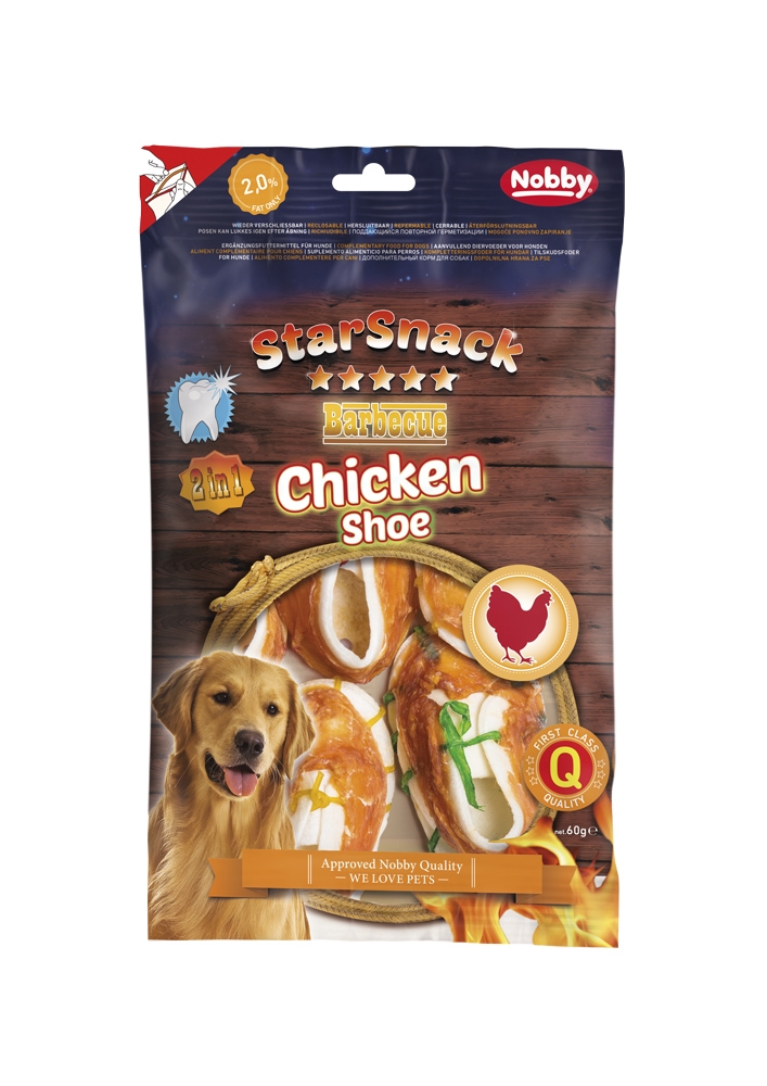 Przysmak dla psa Starsnack Chicken Shoe Nobby 60g - 5 szt. - z kurczakiem - Nobby zdjęcie 1