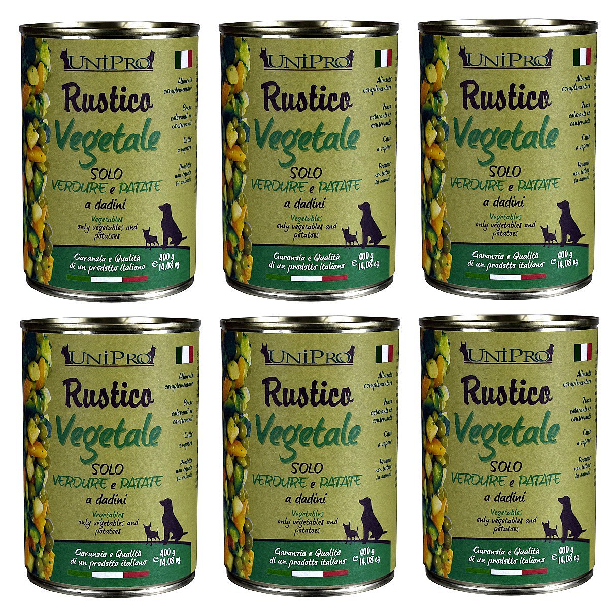UniPro Rustico Vege karma dla psa 400g mieszanka warzywna ZESTAW 6*400 - UniPro zdjęcie 1