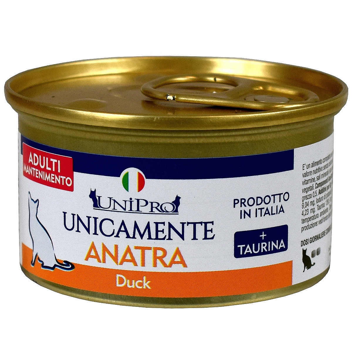 UniPro Unicamente karma dla kota dorosłego monoproteinowa, monobiałkowa 85g kaczka - 100% mięsa, bez podrobów, dla alergików - UniPro zdjęcie 1