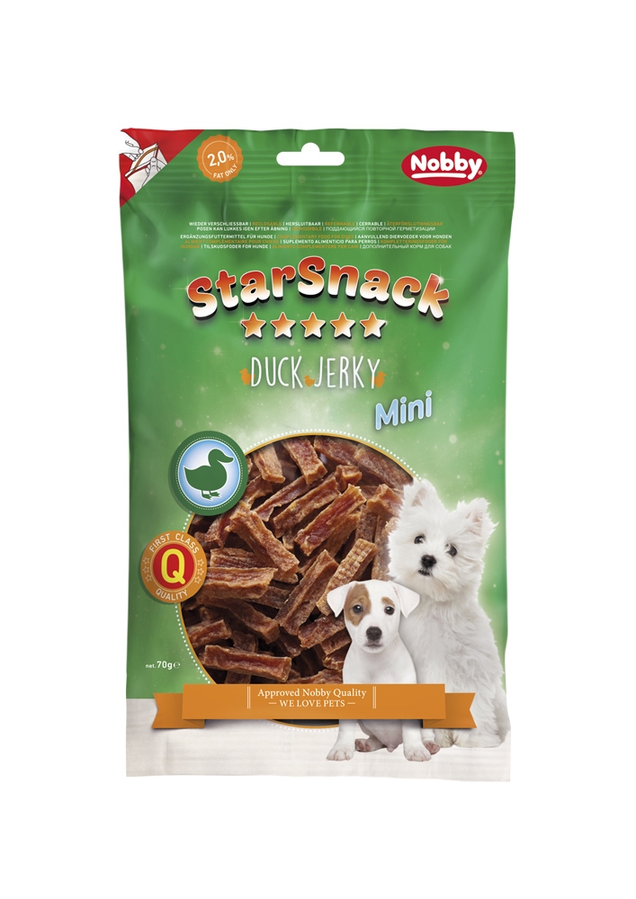 Przysmak dla psa Starsnack Duck Jerky Mini Nobby 70g -  mini kawałki z kaczką - Nobby zdjęcie 1