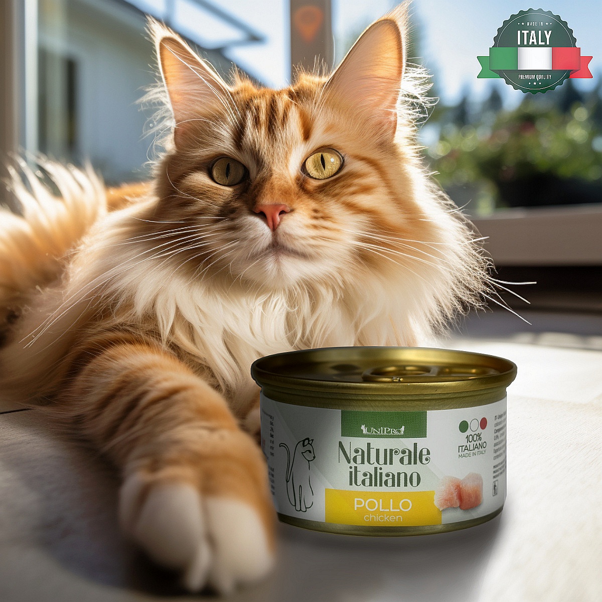 UniPro Unicamente Naturale Italiano karma dla kota 85g kurczak w sosie własnym - UniPro zdjęcie 1