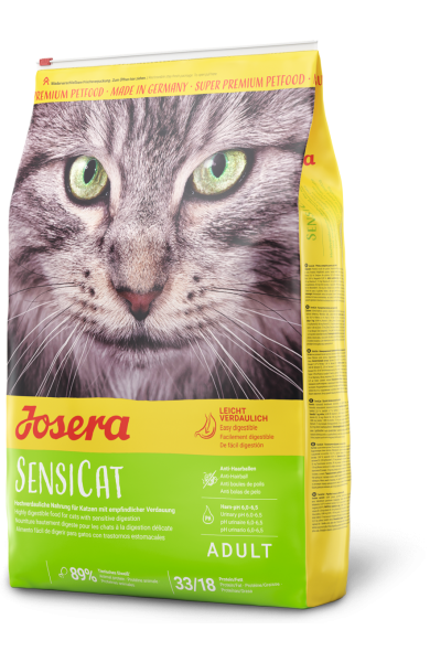 Josera SensiCat 10 kg  Idealna dla dorosłych kotów, szczególnie z wrażliwym układem trawiennym - Josera zdjęcie 1