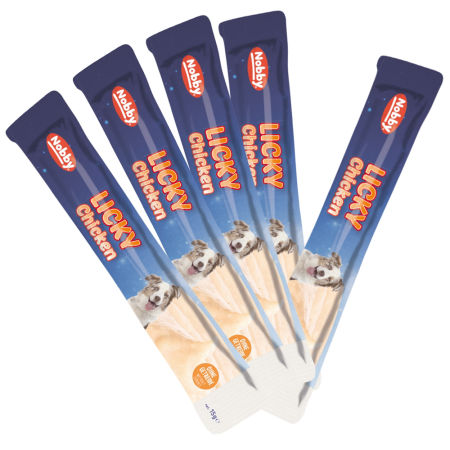 Przysmak dla psa Starsnack Licky Dog Chicken 375g ( 25*15g saszetki) Nobby - kremowa pasta z kurczakiem - Nobby zdjęcie 2