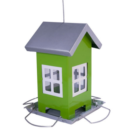 Karmnik dla ptaków Nobby " Alis" 12x12x19cm zielono-szary - Nobby zdjęcie 3