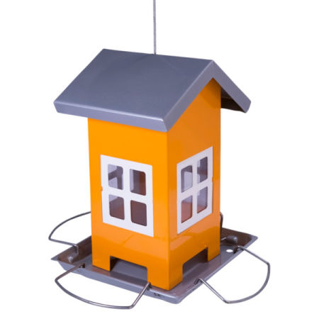 Karmnik dla ptaków Nobby " Alis" 12x12x19cm pomarańczowo-szary - Nobby zdjęcie 1