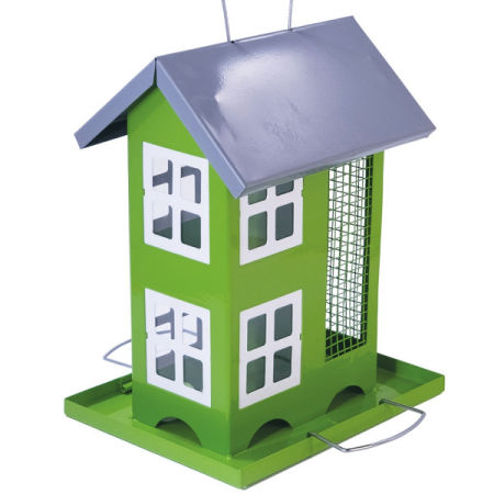 Karmnik dla ptaków Nobby " Birga" 19x15x24cm zielono-szary - Nobby zdjęcie 1