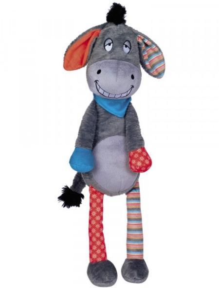 Pluszowa zabawka dla psa Nobby plush animal donkey 56cm - pluszowy osioł z piszczałką - Nobby zdjęcie 1