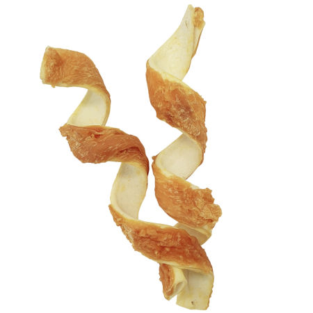 Przysmak dla psa Nobby StarSnack Classic Chicken Spiral 18cm/2szt 60g - spirale ze skóry wołowej z kurczakiem extra protein - Nobby zdjęcie 2