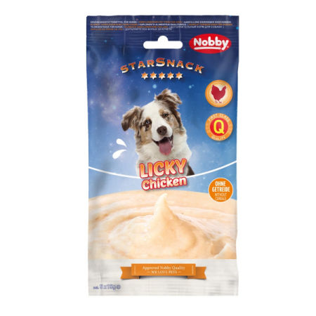 Przysmak dla psa Starsnack Licky Dog Chicken 75g ( 5*15g saszetki) Nobby - kremowa pasta z kurczakiem - Nobby zdjęcie 2