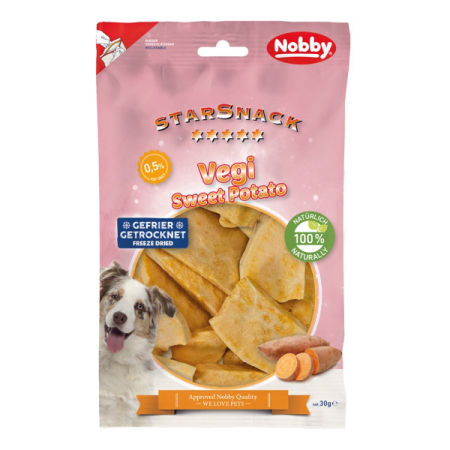 Przysmak dla psa Starsnack Vegi Sweet Potato Nobby 30g - liofilizowane słodkie ziemniaki - Nobby zdjęcie 1