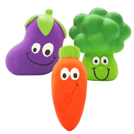 Lateksowa zabawka dla psa Nobby Vegetables 6,5-9cm - małe, wesołe owoce - Nobby zdjęcie 2