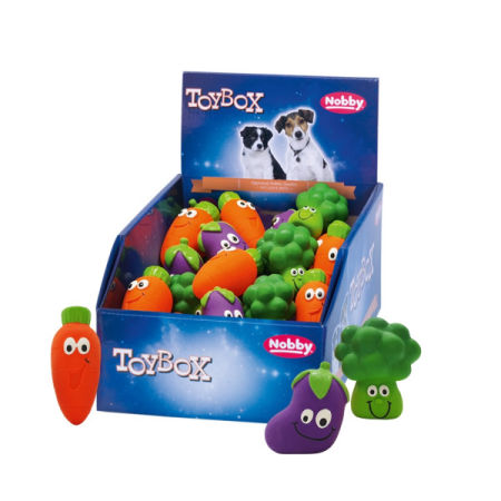 Lateksowa zabawka dla psa Nobby Vegetables 6,5-9cm - małe, wesołe owoce - Nobby zdjęcie 1