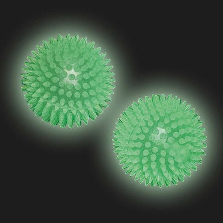 Zabawka z gumy termoplastycznej dla psa Nobby TPR Ball Glowing 9cm- piłka z efektem światła fluorescencyjnego (świecąca) - Nobby zdjęcie 2