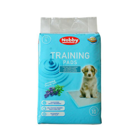 Training Pads Nobby maty dla psa L 60x60cm 10szt/op lawendowe- podkłady do nauki sikania lub seniora - Nobby zdjęcie 1
