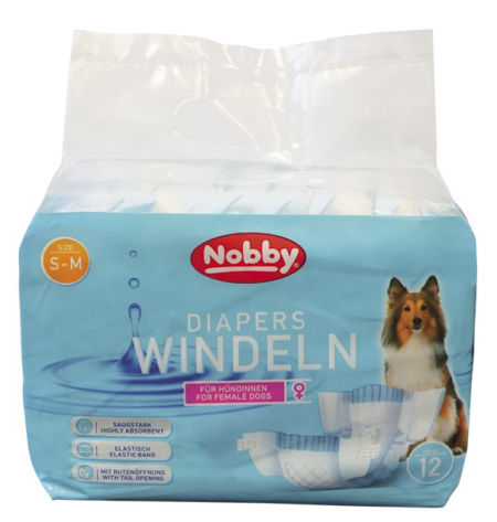 Pieluchy dla psa Nobby ( suczki - damskie) S-M 28-40cm 12szt. - Nobby zdjęcie 1