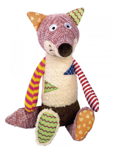 Pluszowa zabawka dla psa Nobby plush animal Fox 33cm - pluszowo-materiałowy lis z piszczałką - Nobby zdjęcie 1